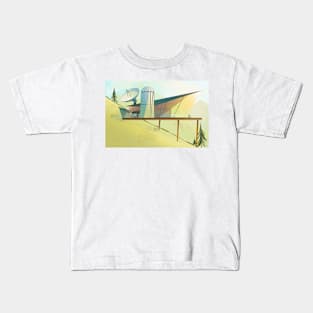 Modern Hero HQ Base Graphic Design Kids T-Shirt